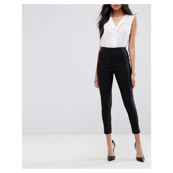ASOS Pants - ASOS DESIGN High Waist Pants in Skinny Fit